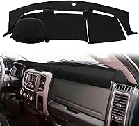 Vista 16 de Yiz Funda para salpicadero, tapete de tablero, ajuste personalizado para Dodge Ram 1500 2002-2005, 2500/3500 2003-2005 (02-05 Negro) Y22