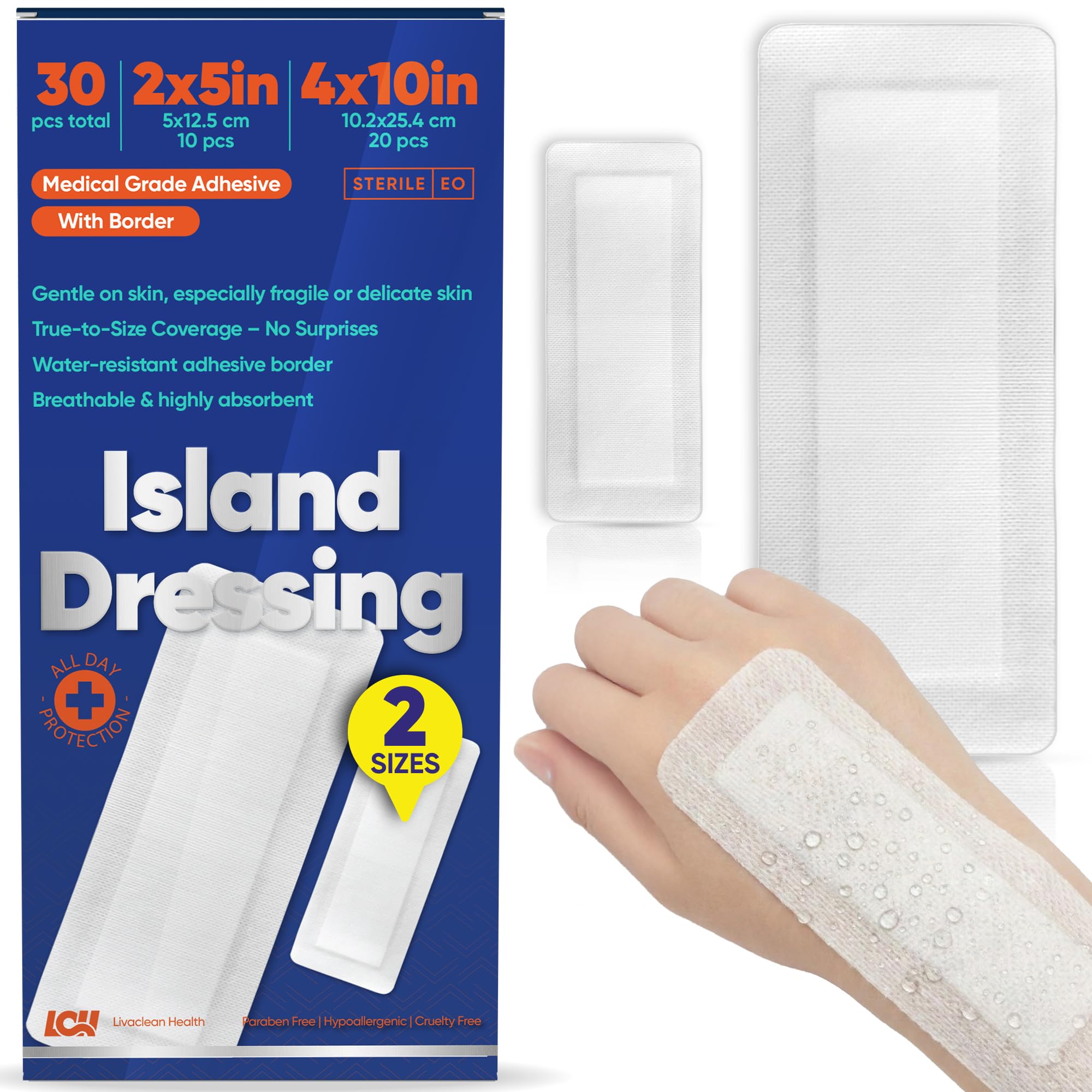 Livaclean Island Dressing 2x5 & 4x10