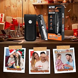 WEARXI Gifts for Men, Pocket Knife Multitool, Fathers Day Dad Gifts from Daughter Son, Mens Gifts for Dad/Him/Husband, Birthday Gift for Men/Boyfriend, Dad Gifts Cool Gadgets, Camping Essentials