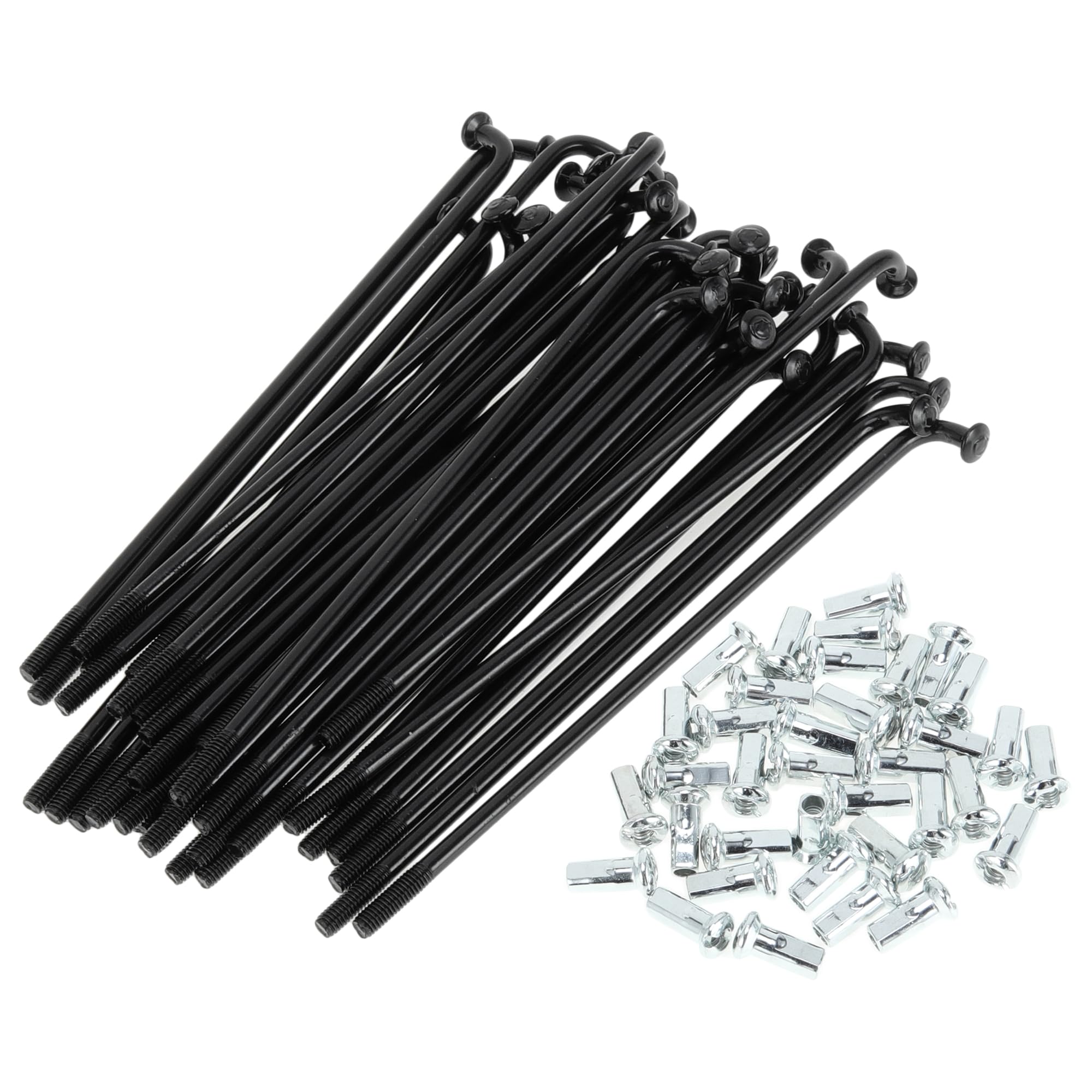 RATCHROLL 1 Set Universal Bicycle Spokes 12G 94mm Length Bike Wheel Spokes Nipple Black Carbon Steel