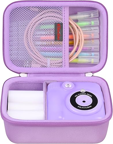 Miniatura 1 de Elonbo ESOXOFFOREGKTZAnchiooWEEFUN 1080P HD 0 Ink - Estuche de transporte para cámara fotográfica de impresión instantánea, portátil, mini cámara de