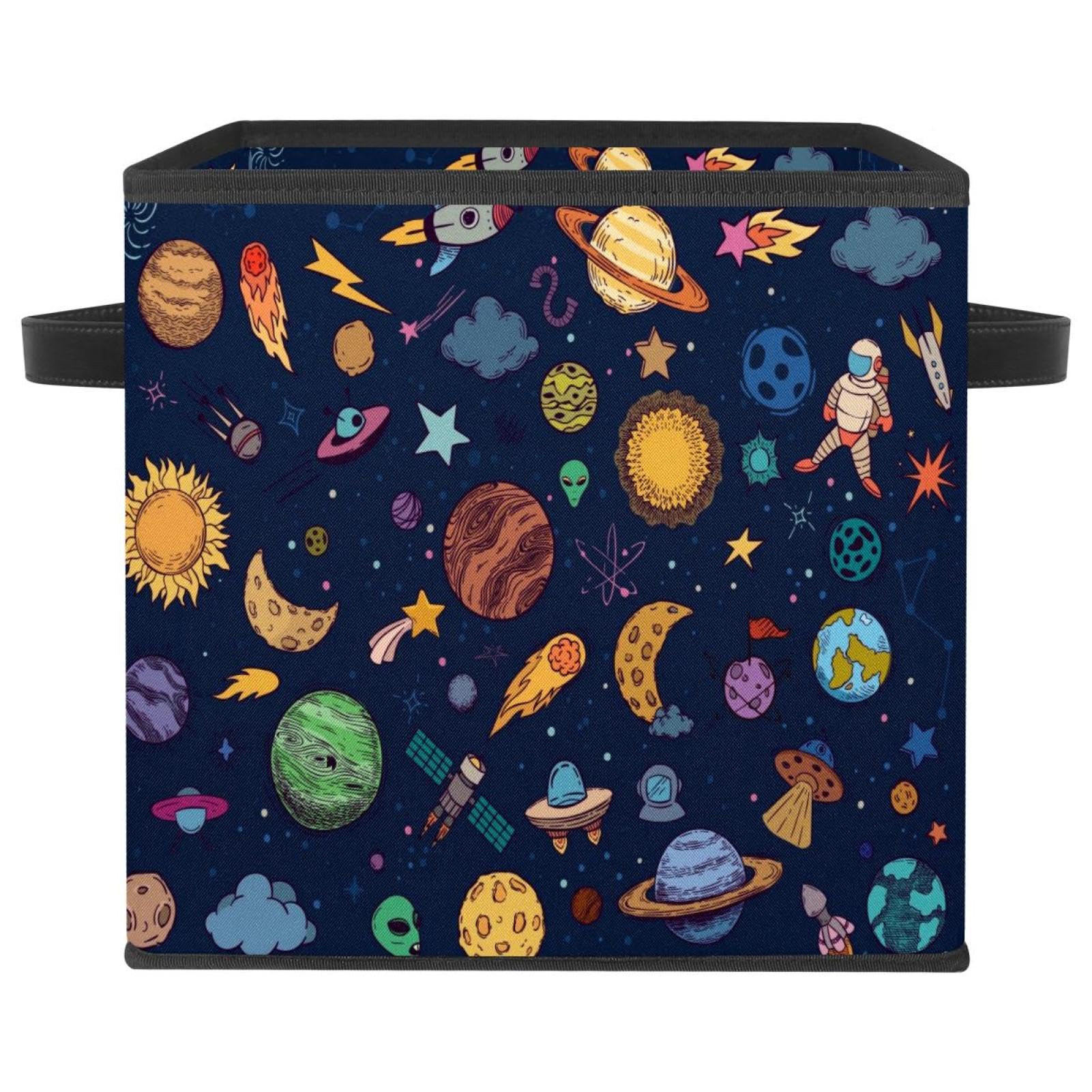 Organiseur en tissu motif fusée pour le rangement du placard