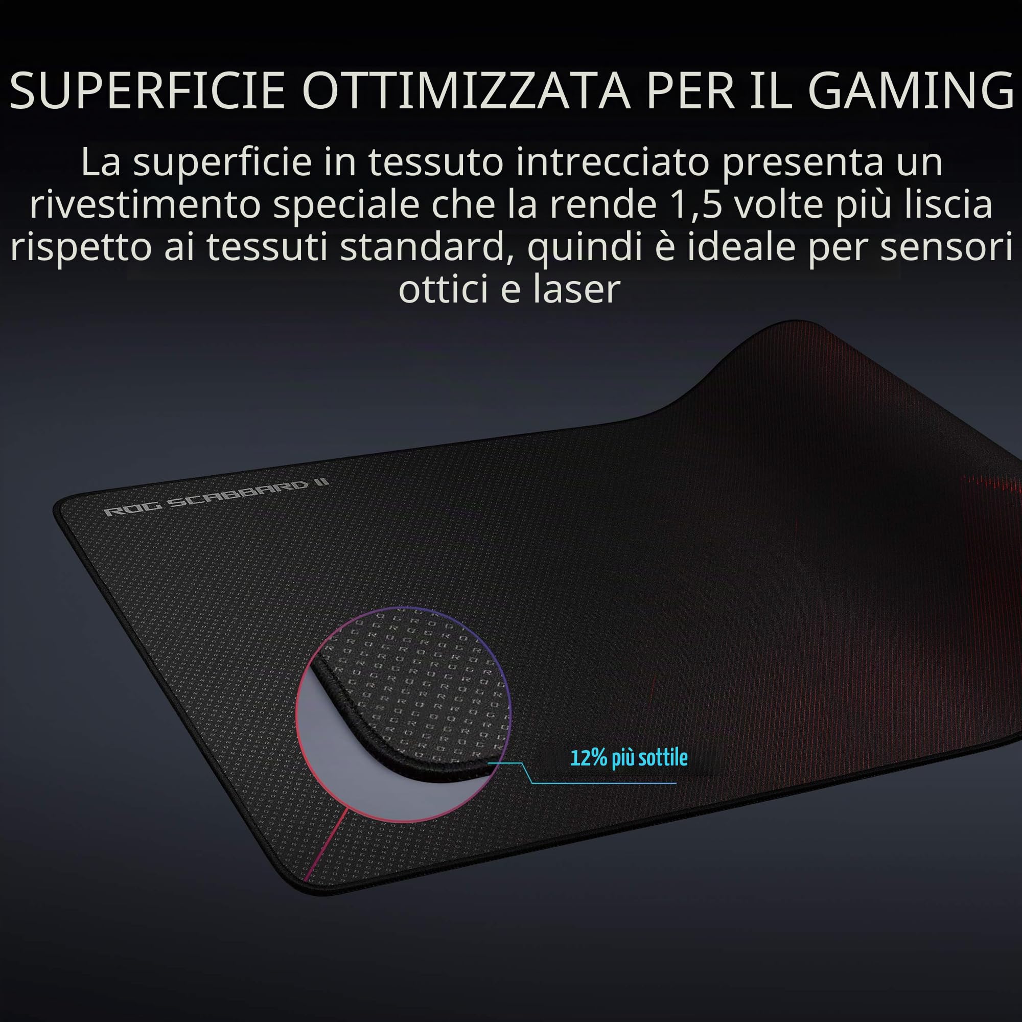 ASUS - Tapis de souris ROG Scabbard II