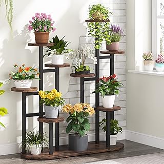 Tribesigns Plant Stand Indoor, Multi-Tiered 11 Potted Plant Shelf Flower...