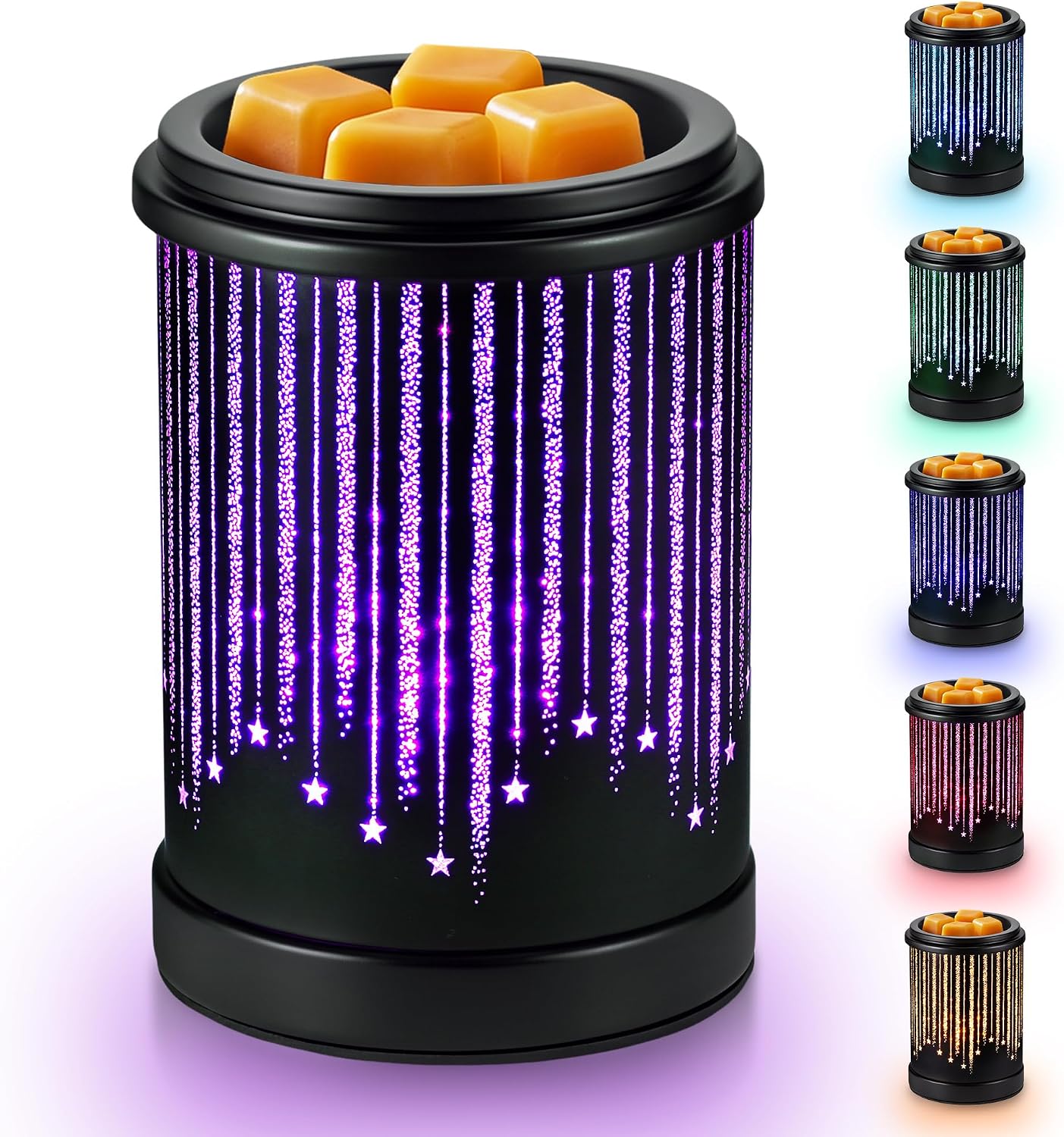 Wax Melt Warmer Electric, Meteor Wax Burner for Scented Wax Color Light