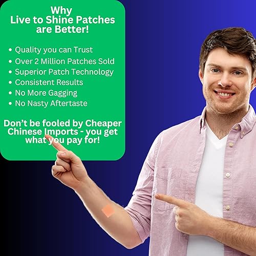 Miniatura 5 de Live To Shine Parches relajantes - Infusionados con Ashwagandha | GABA | Hierba de San Juan | Valeriana | Kava - Forma natural de relajarse,