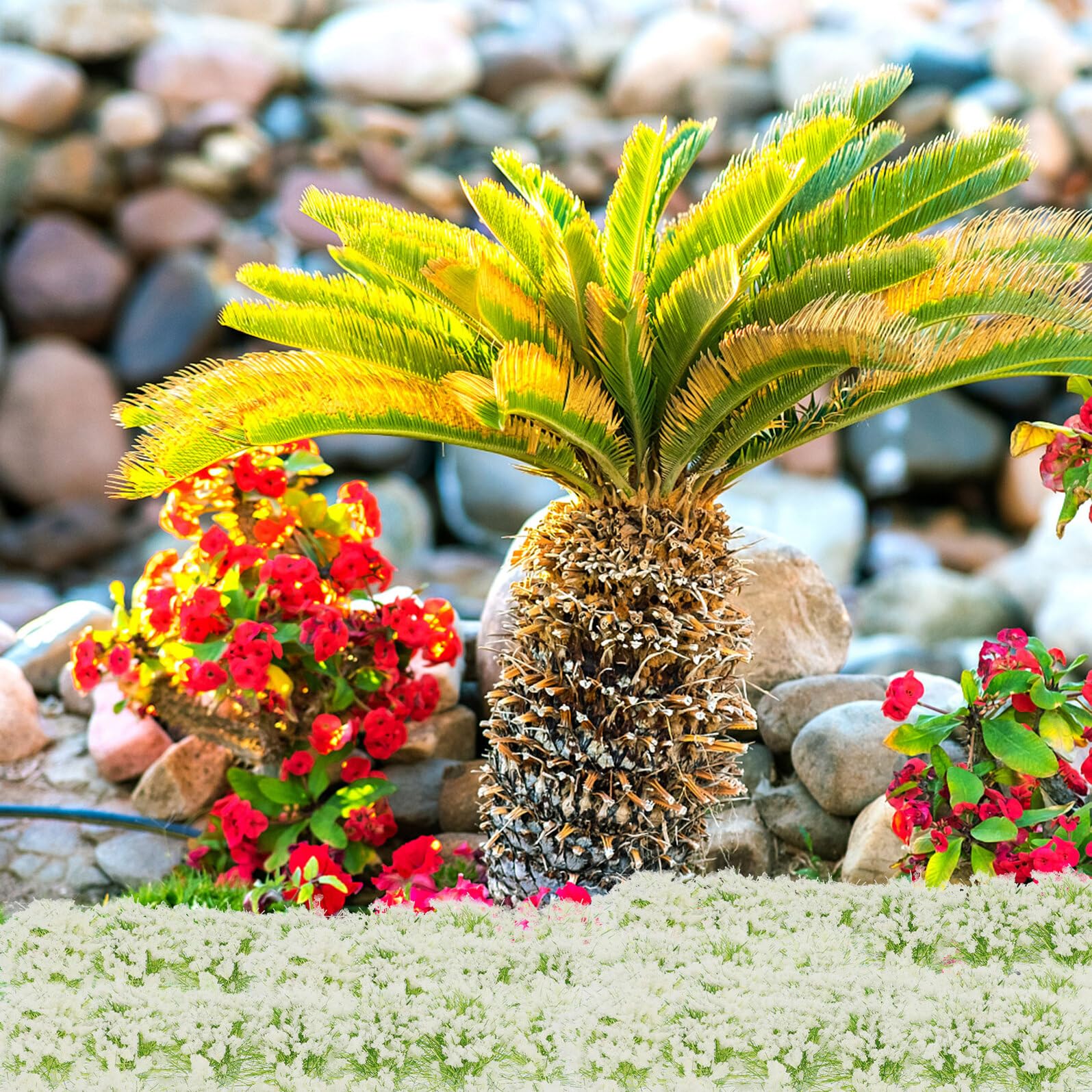 DOITOOL Materiali per Scenery DIY per Tavolino Giardino Esterno Cespugli Artificiali Bianco in Resina e Plastico, Facile da Usare e Portatile, Stile Realistico e Naturale per Modello