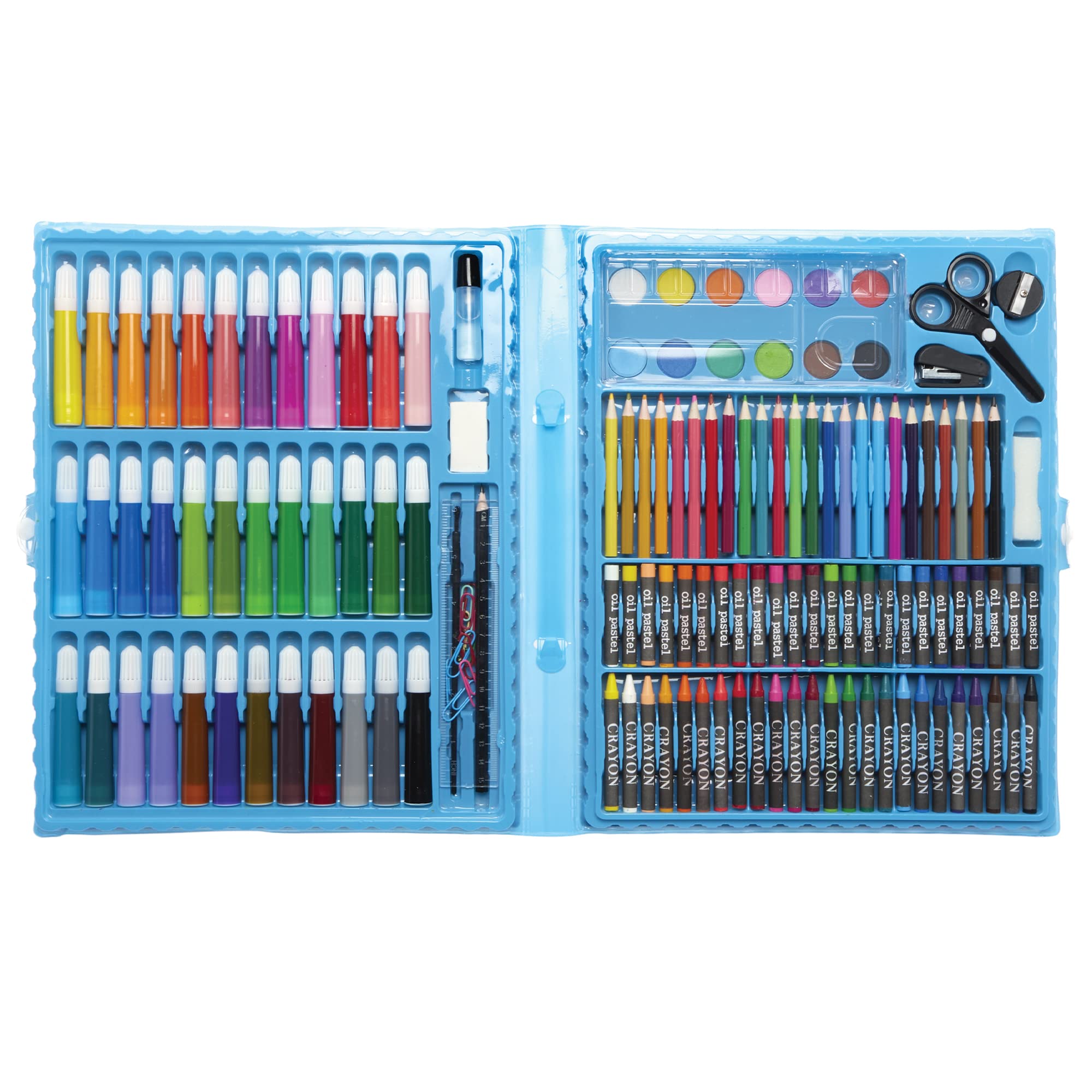 Baker Ross FX818 150 Pcs Art Case - 1 Pack, Art Set Box for Kids Arts and Crafts,White