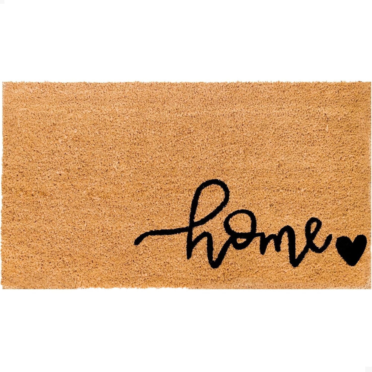 THEODORE MAGNUS Door Mat – Coir Doormat for Outdoor Entrance, Durable Welcome Mat with Non-Slip Backing, Perfect for Front Door and Entryway - Outdoor/Indoor - Heart and Home