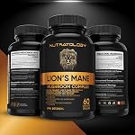 Nutratology® Organic Lion's Mane Mushroom Capasules - Nootropic Functional Mushroom Supplements Made With 40% Polysaccharides & >20% Beta-Glucan | Supports Memory, Cognition & Brain Health - 60 Count