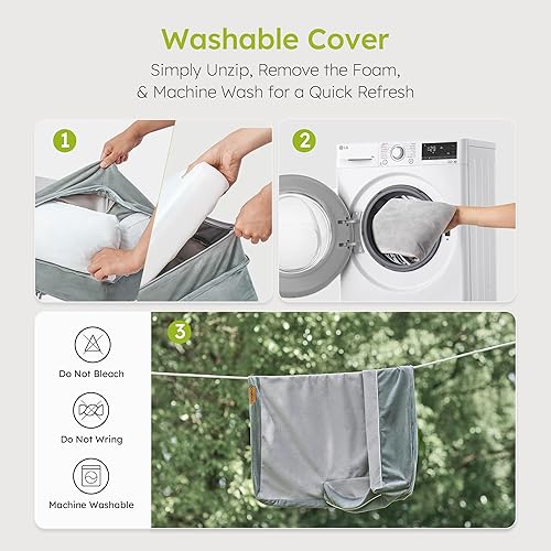 Miniatura 6 de Cama ortopédica grande para perro, cama para mascotas de tamaño grande, camas refrescantes de doble cara con espuma viscoelástica, parte inferior