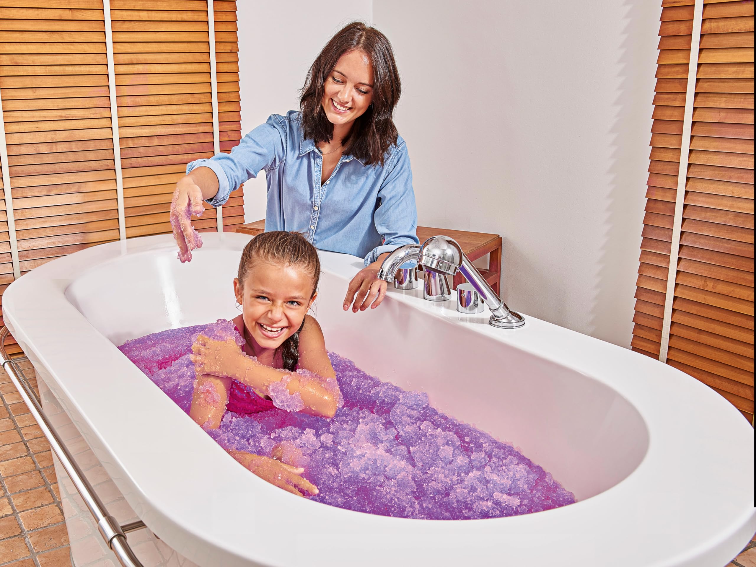 ZIMPLI - 3 x Gelli Baff Confezione, Blu, Rosso e Verde, trasforma magicamente l'acqua in una melma densa e colorata, Giochi di compleanno per bambini e bambine dai 4 ai 9 anni
