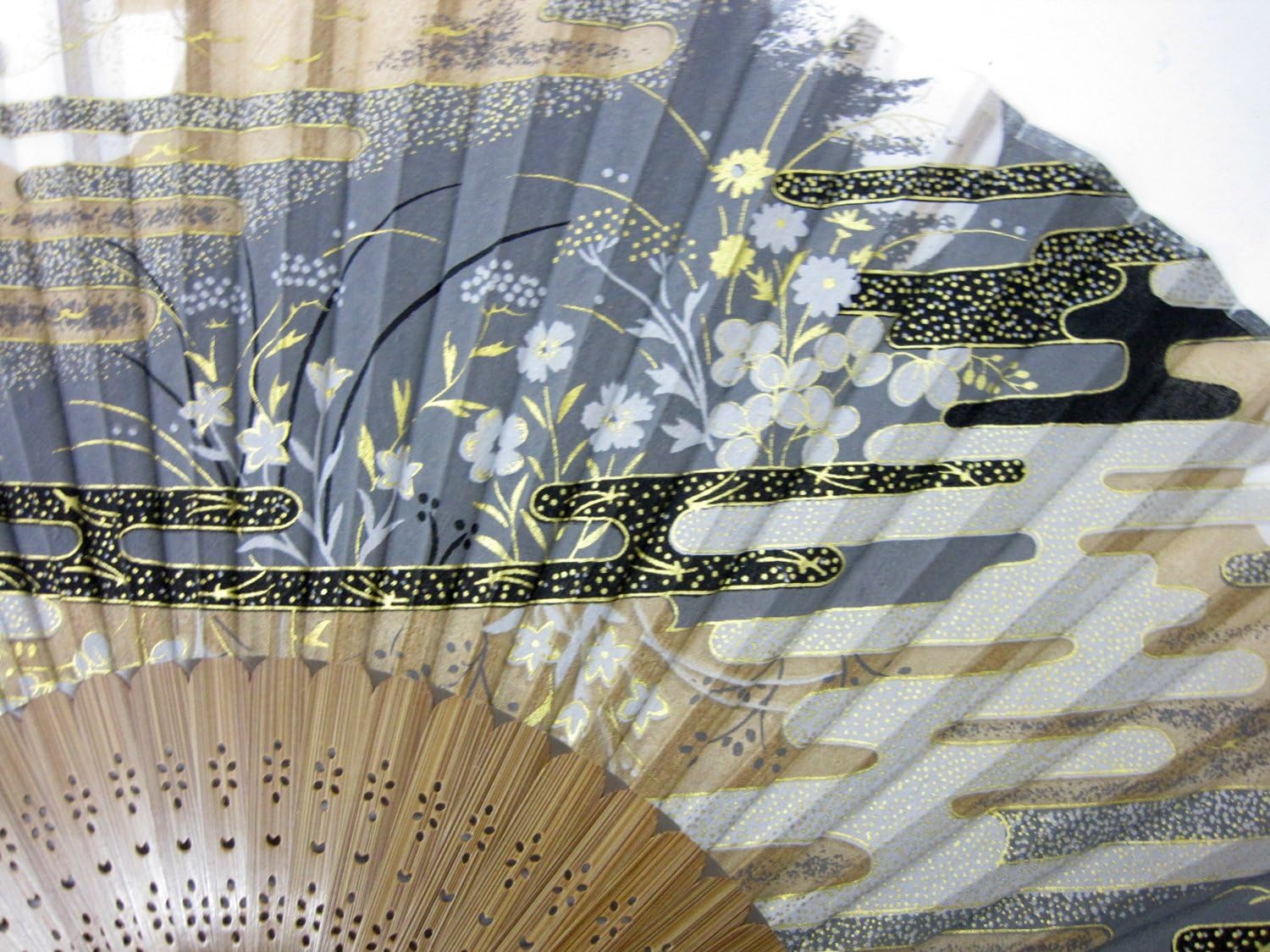 Luxury Silk Fan Moon Night