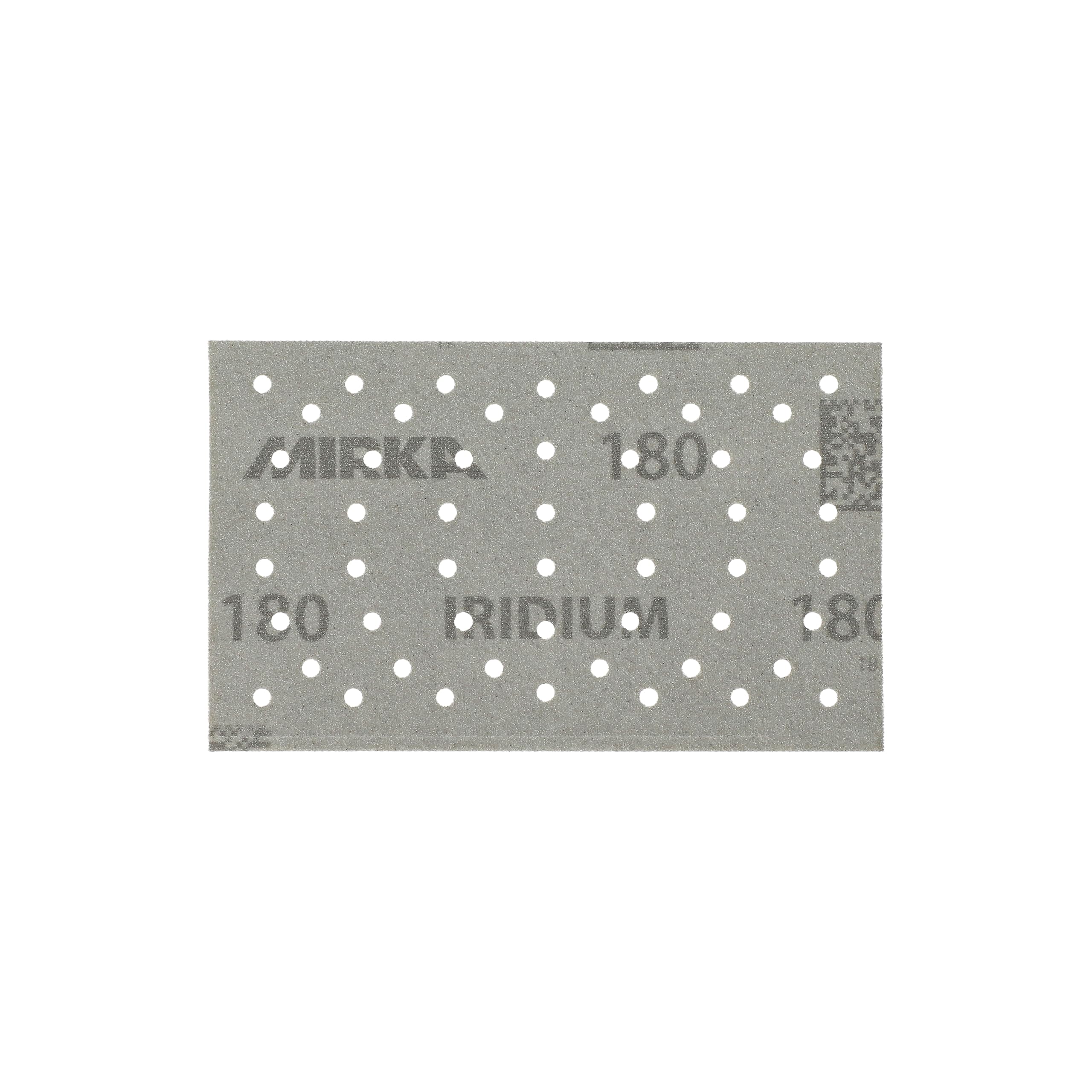 Mirka papel de lija Iridium 81x133mm cierre adhesivo 54 agujeros | Papel de lija premium cierre adhesivo 54 agujeros grano 180 ideal para laca masilla imprimación madera acero plásticos