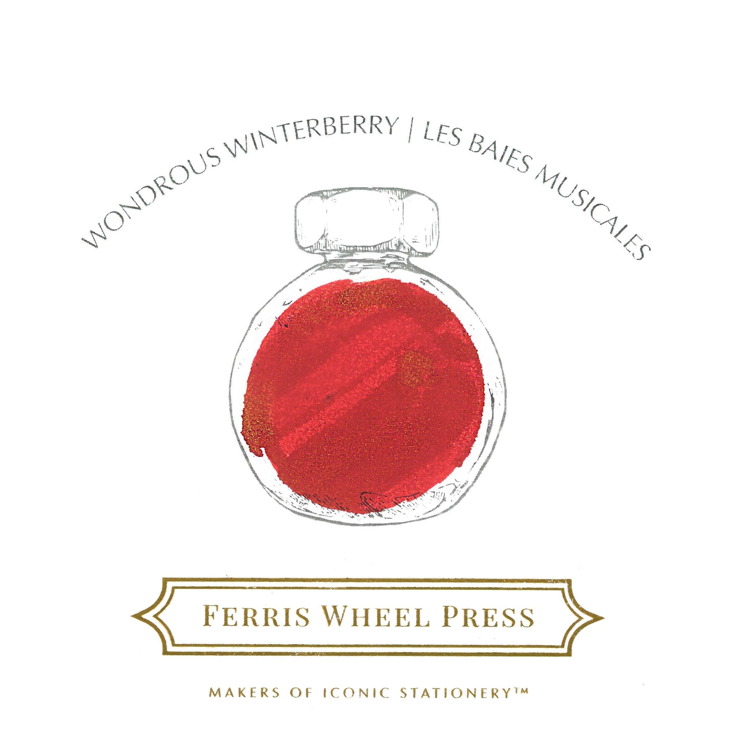 Ferris Wheel Press Fountain Pen Ink, Everyday Ink Collection, Red with Gold Shimmer, 38ml, 38 ml - Image 2