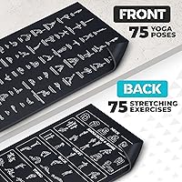 Vista 5 de 2 tapetes de yoga instructivos con correa de transporte