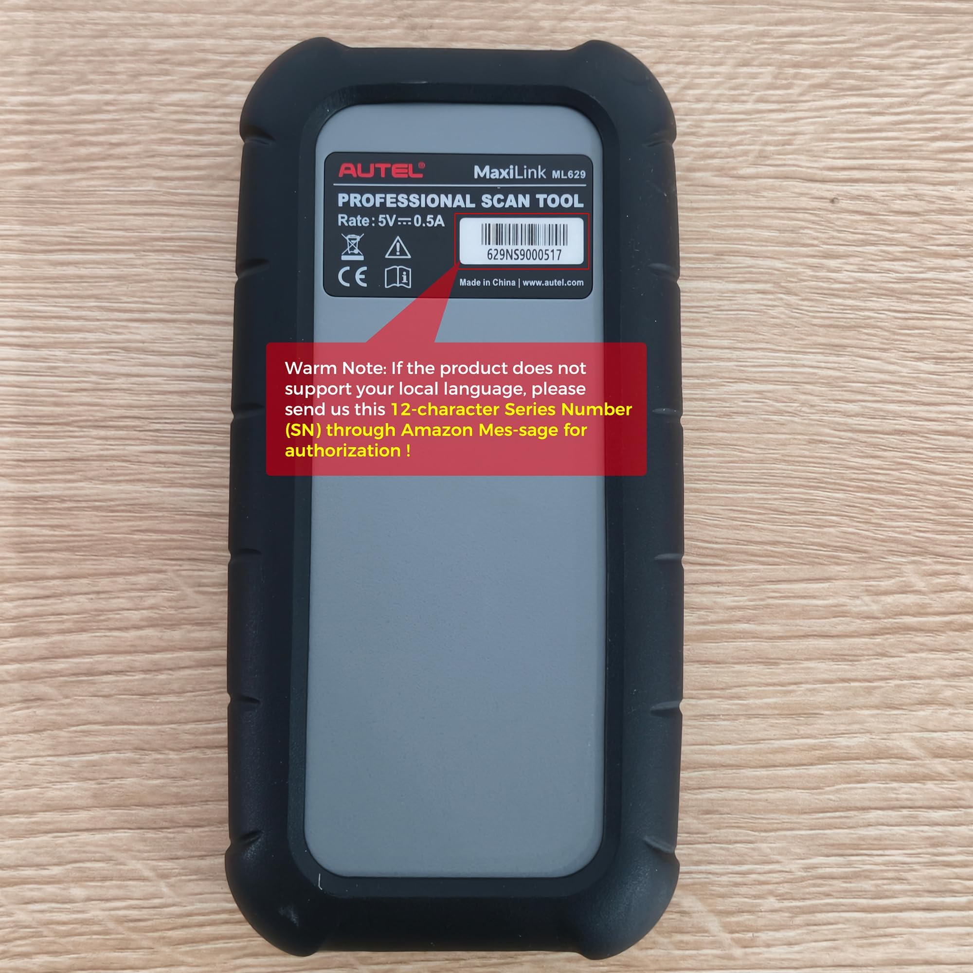 Autel MaxiLink ML629 Araç Teşhis OBD2 Tarayıcısı ABS/SRS/Motor ve