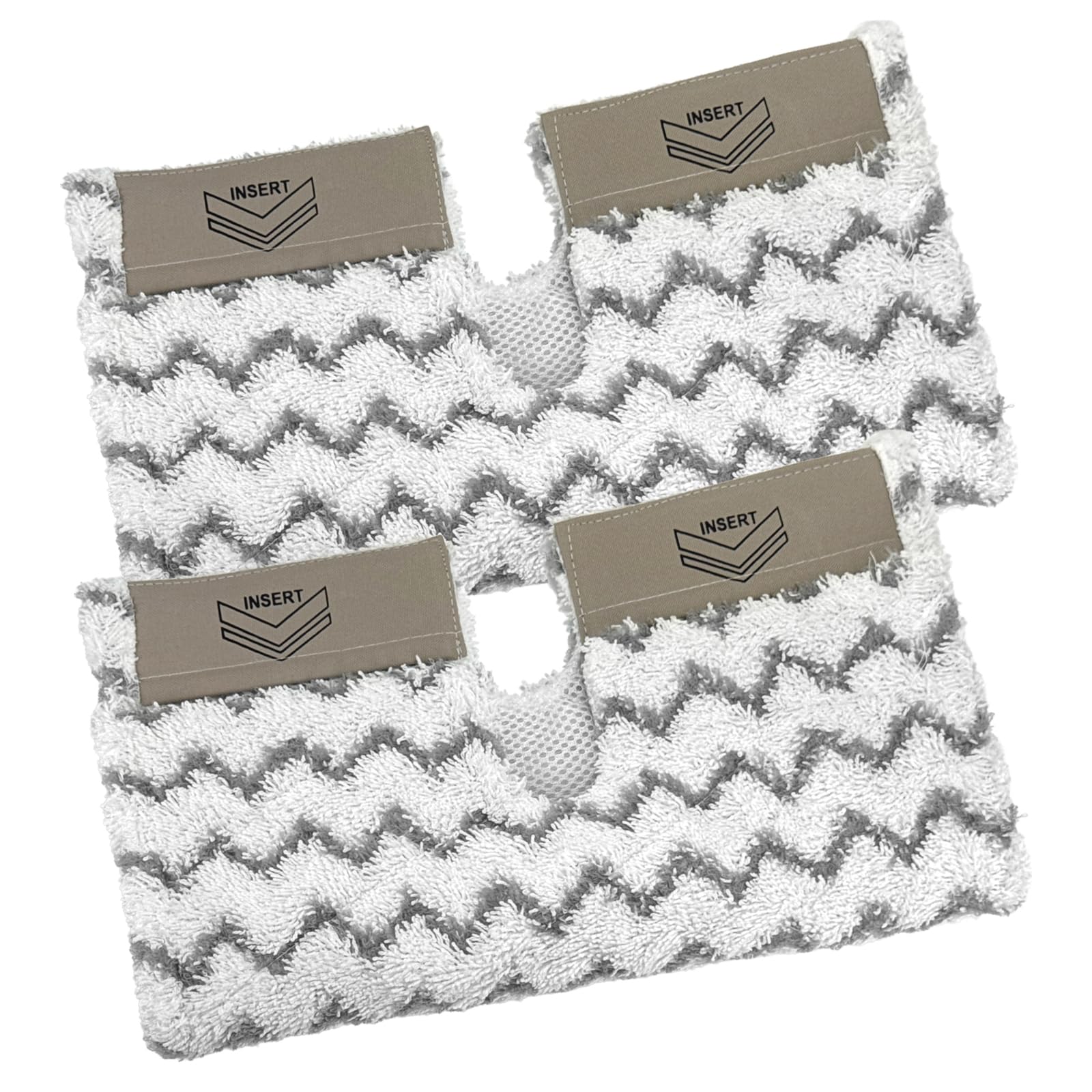 Spares2go Cover Pads For Shark Steam Cleaner Mop Dirt Grip S6001 S6003 Klik N' Flip (Pack Of 2)