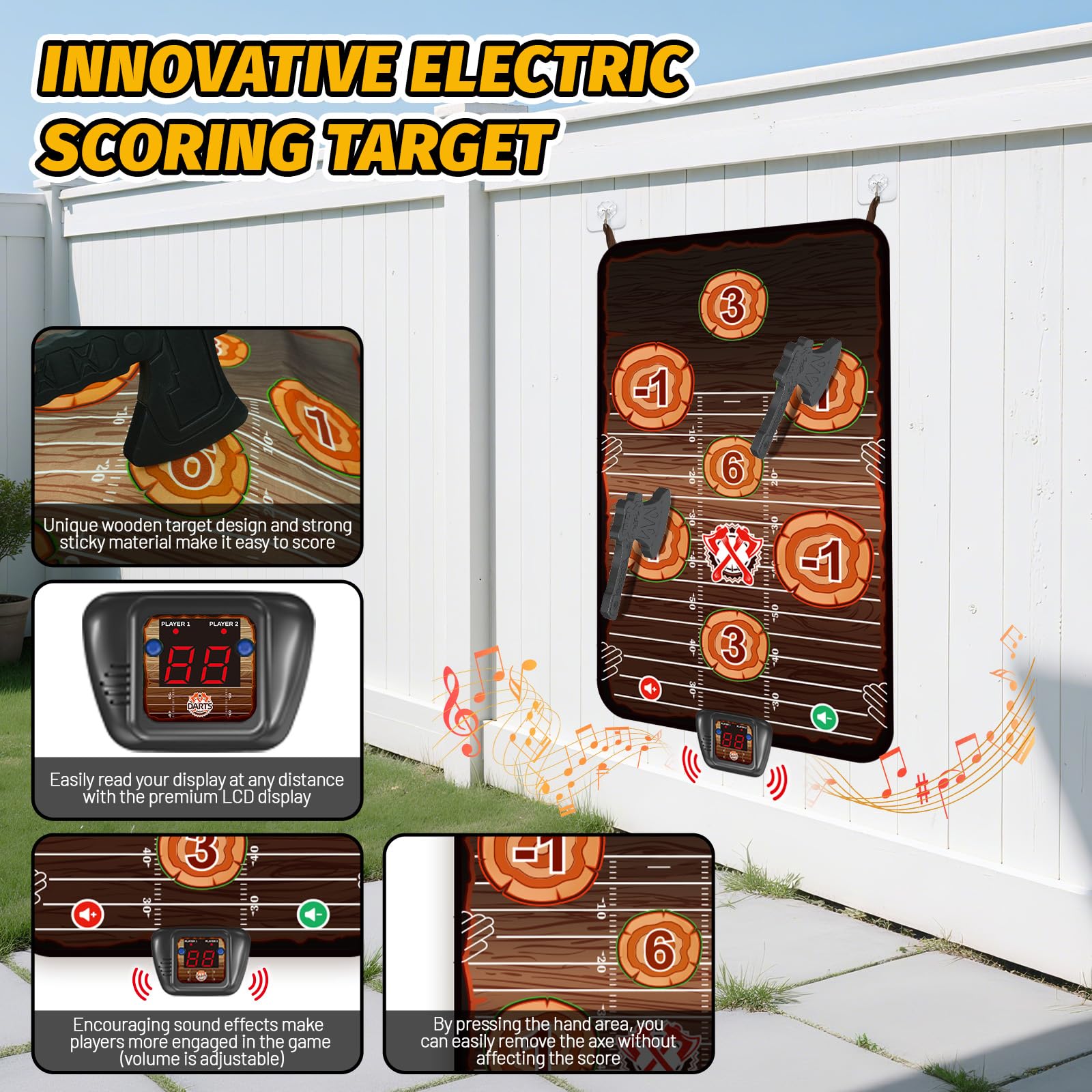 TERRAMUS Axe Throwing Target Game Set - Image 4