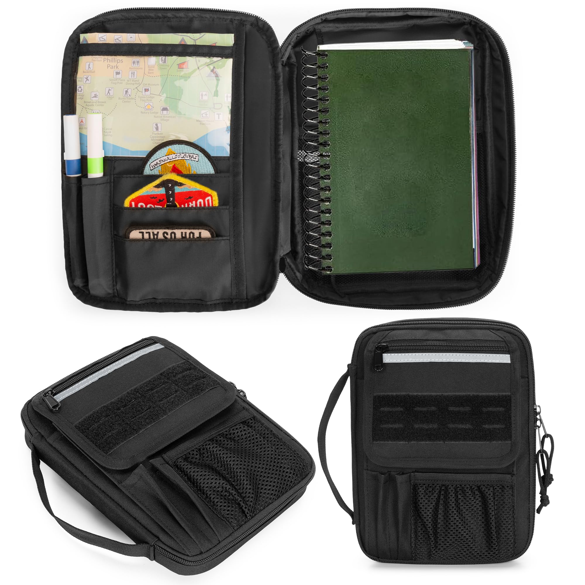Damero Journal Supplies Storage Case Compatible with Notebooks 22.86 x 16.51 CM, Travel Organizer Holder for A5 Notebooks