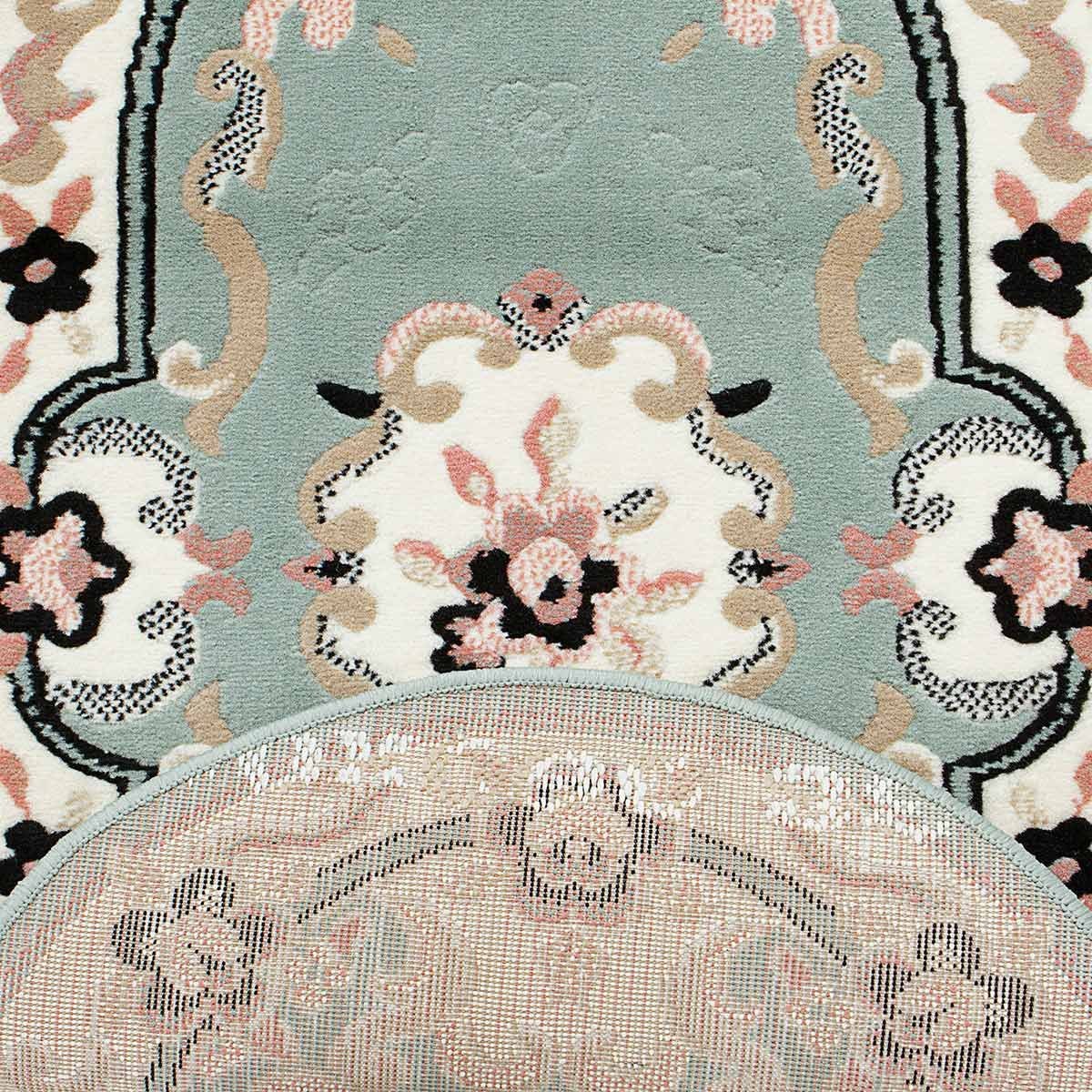 Carillo Set Parure Tappeto + Scendiletto 3 pz Tappeti ovali Chinese Garden Dis.2038 P428 Verde