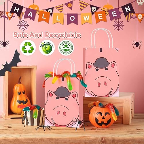 Miniatura 5 de 24 bolsas de regalo inspiradas en juguetes para fiestas de cumpleaños, 8 diseños de doble cara, bolsas de dulces para niños y niñas, decoraciones de