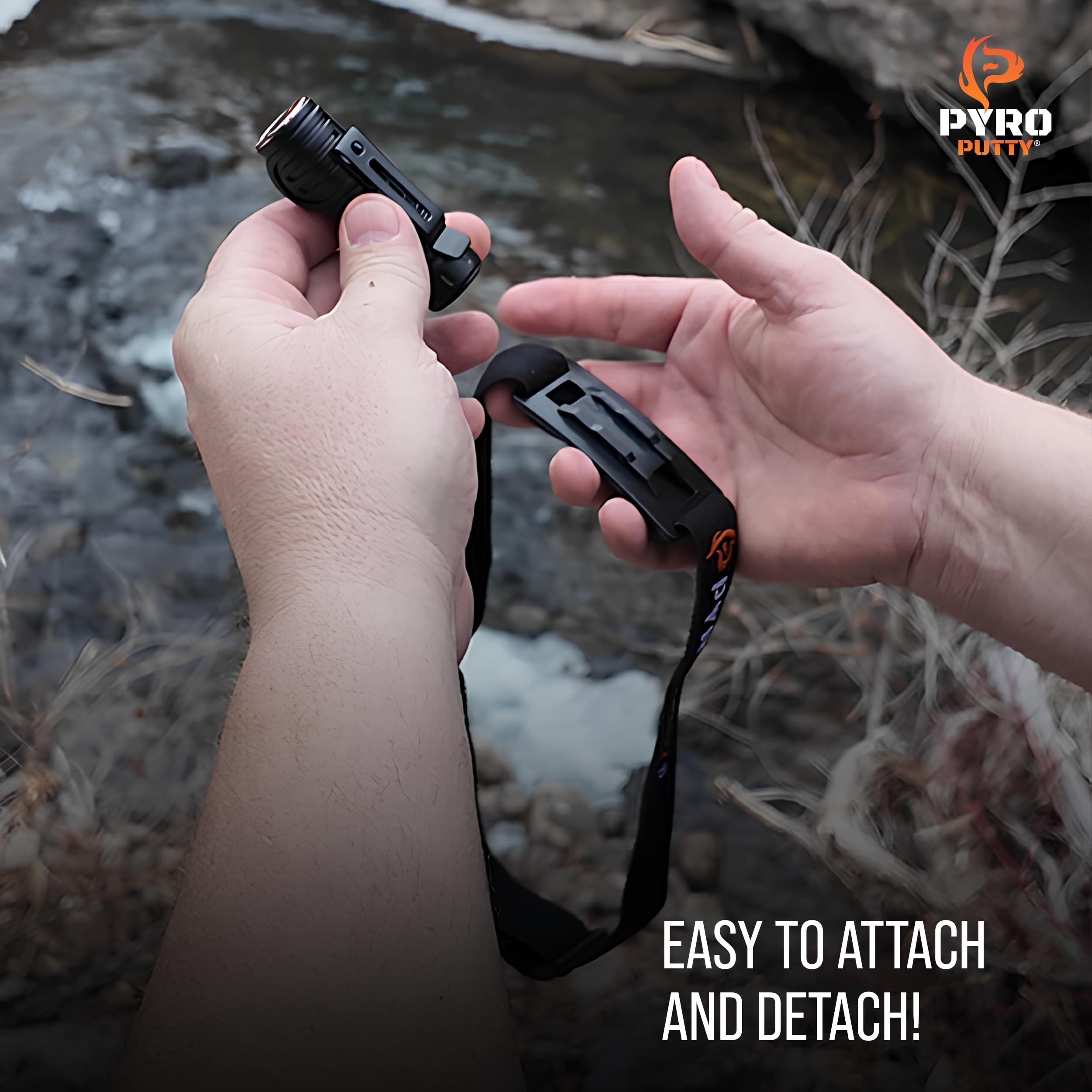 Phone Skope 3oz. Waterproof LED Headlamp with Red Light, Hands Free Torch for Hunting, Camping, or Backpacking, Rechargeable Battery, 2400 Lumen Output