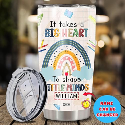 Miniatura 2 de Vaso de autobús escolar personalizado con nombre personalizado, taza de viaje de acero inoxidable personalizable, tazas de cumpleaños o Navidad,