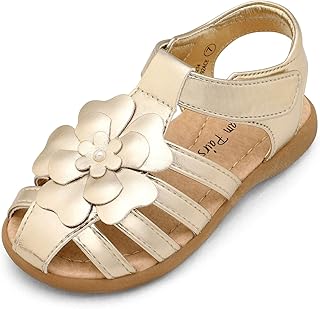 little girl gold sandals