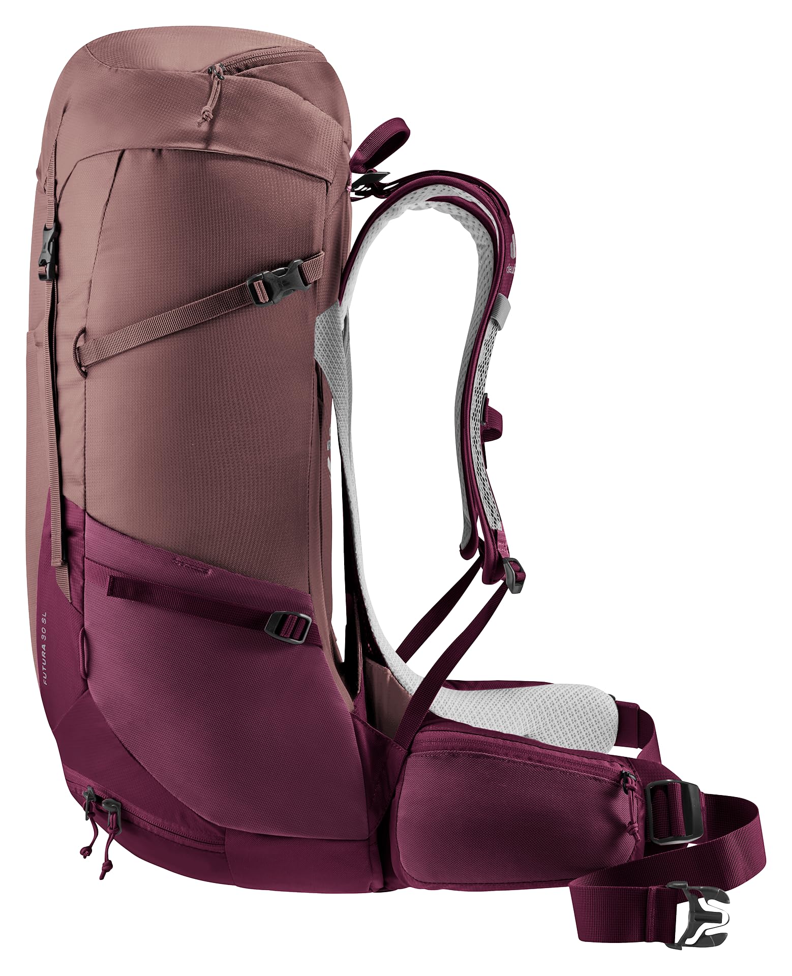 deuter Futura 30 SL damski plecak trekkingowy, Ashrose-cassis, 30 L, Minimalistyczny