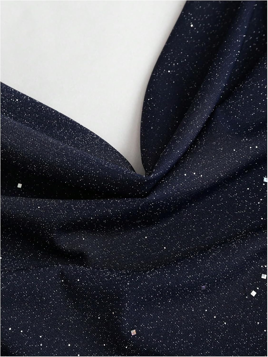 SOLY HUX Women's Halter Top Sparkly Sexy Backless Party Crop Tops Club Rave Festival Outfits Black - Image 4