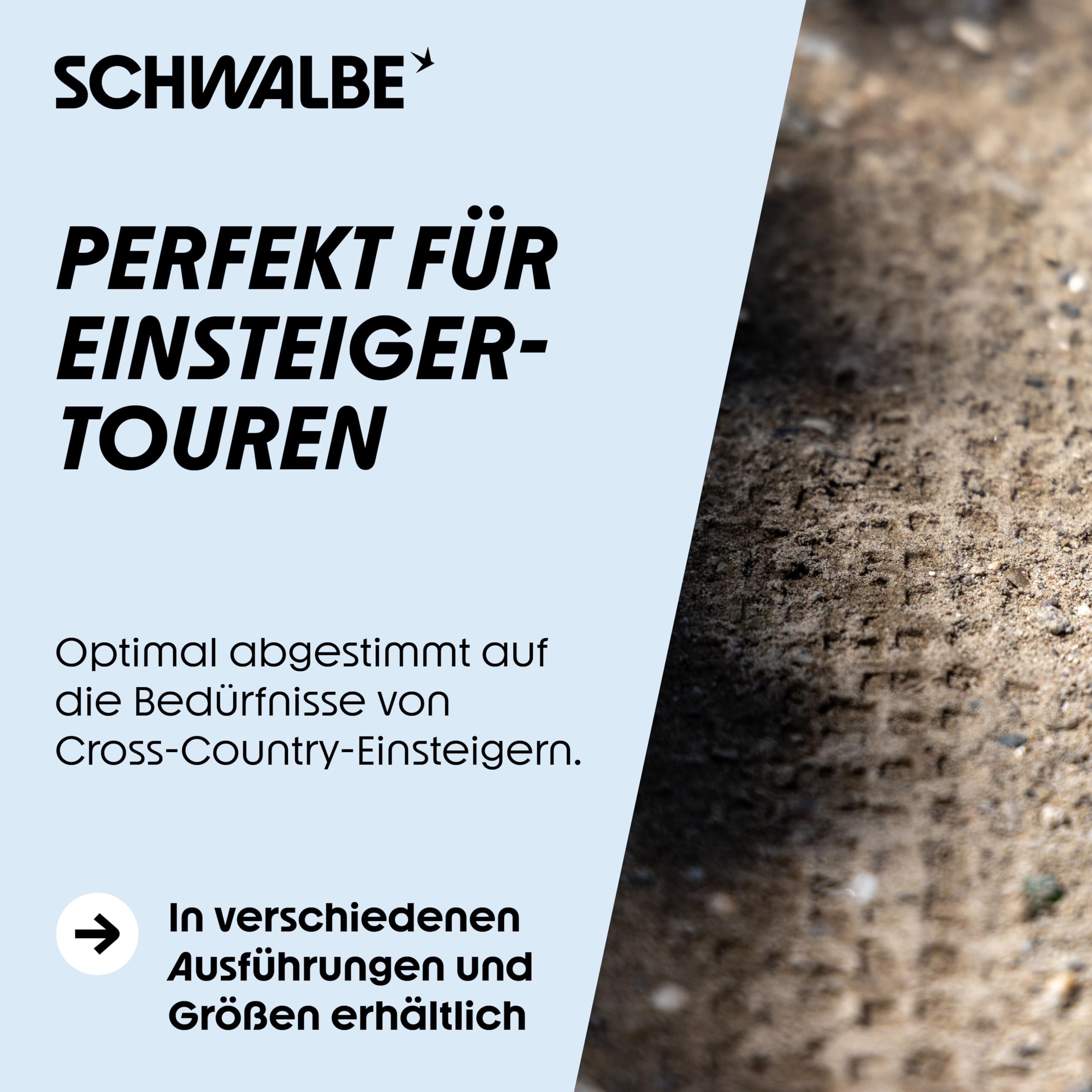 Schwalbe Rapid Rob MTB Fahrradreifen – 26/27.5/29 Zoll – XC-Profil, K-Guard Pannenschutz – Hinterradreifen Mountainbike – Schwalbe Reifen MTB