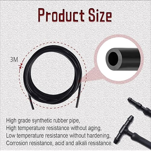 Miniatura 3 de Kit de boquillas para limpiaparabrisas, kit de manguera para limpiaparabrisas con conectores compatibles con Honda Pilot 2009-2012 2014 2015,