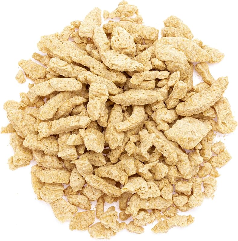 Yakeba | Soja BIO | Emincés/Tranches | 500g | Sans OGM | En qualité bio I Culture européenne | Substitut de viande parfait | Protéine de soja | Dans les sauces à la crème, avec les pâtes, etc