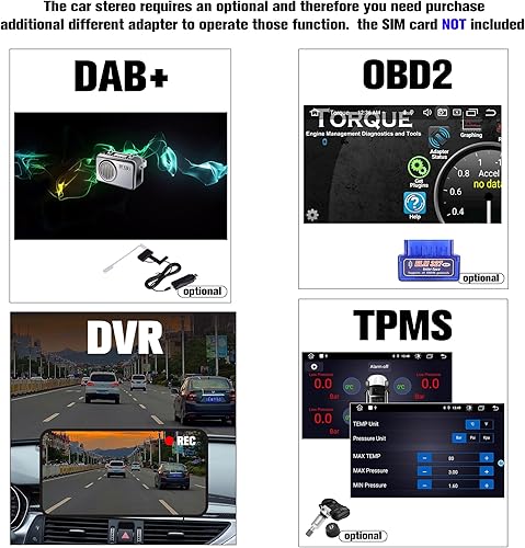 Miniatura 8 de Radio para Tacoma 2+32G Estéreo de coche con Bluetooth AM FM Carplay Auto para Toyota Tacoma Truck 2005-2015, 9 "Pantalla táctil del mercado de