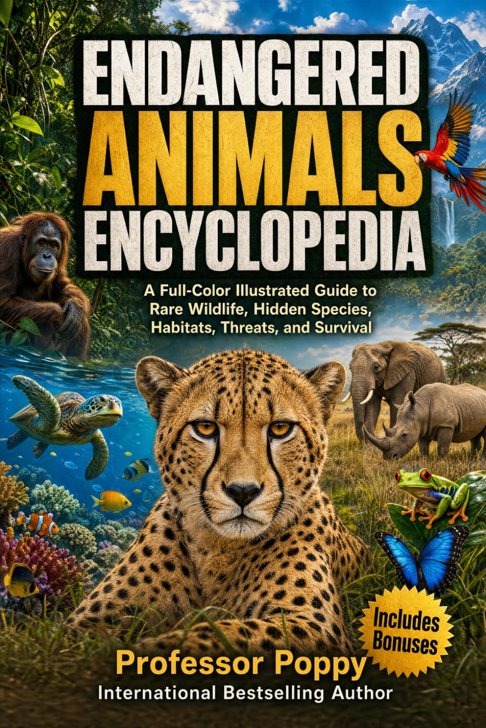 Endangered Animals Encyclopedia: A Full-Color Illustrated Guide to Rare Wildlife, Hidden Species, Habitats, Threats, and Survival (Young Explorer Series)