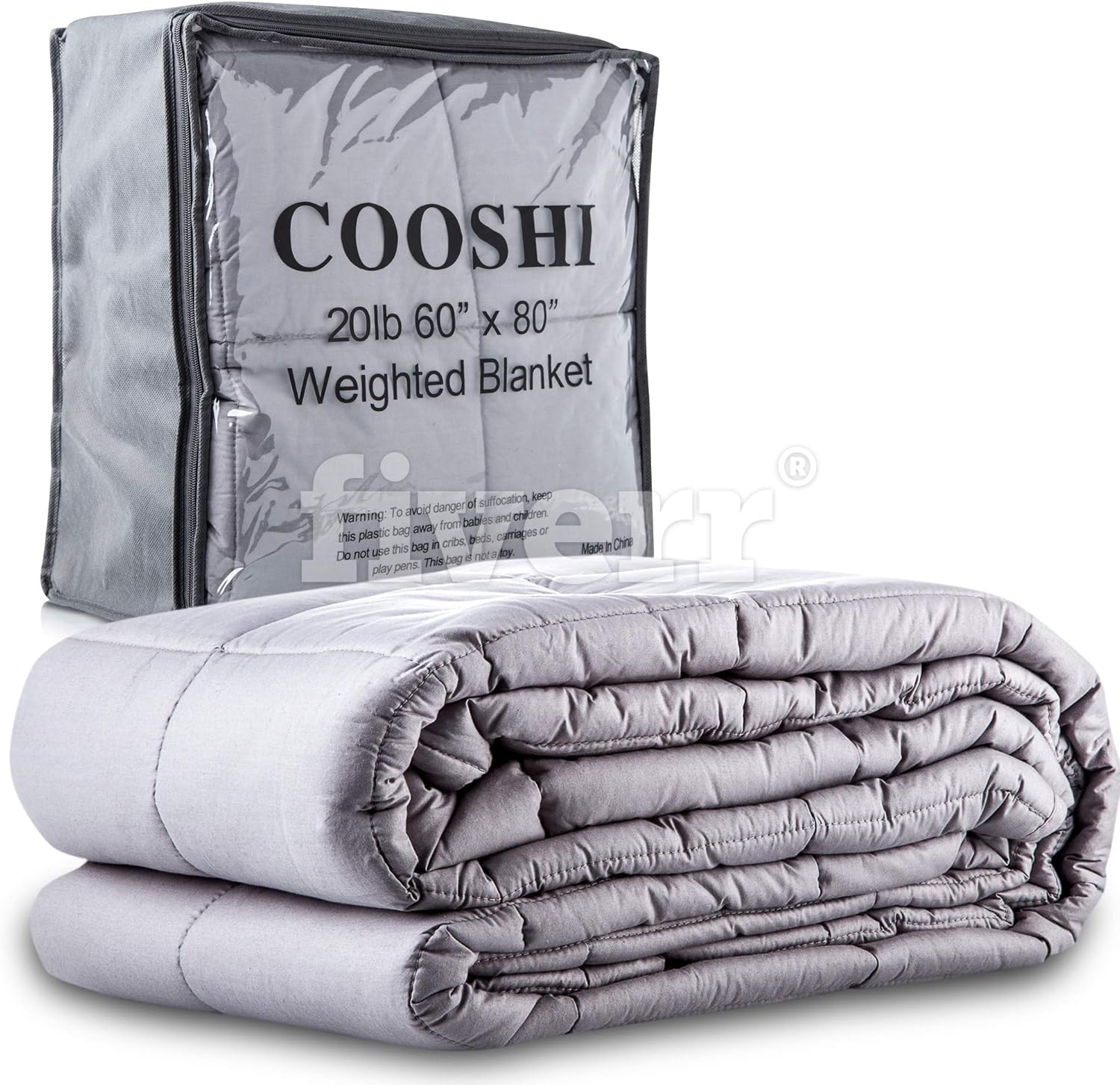 60% оƒƒ Dіѕсоunt Cooshi Adult Weighted Blanket Queen Size 20 lbs | with Minky Duvet Cover | Cotton 60x80 | Grey Heavy Blanket | Glass Beads | for Adults More Than 160 lbs Chеареѕt 🛒 Cooshi Adult Weighted Blanket Queen Size 20 lbs | with Minky Duvet Cover | Cotton 60x80 | Grey Heavy Blanket | Glass Beads | for Adults More Than 160 lbs