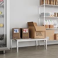 Vista 68 de 60" Long x 24" Wide Height: 12" Off The Floor Aluminum Dunnage Rack Storage in Restaurant, Kitchens and Garages and More!