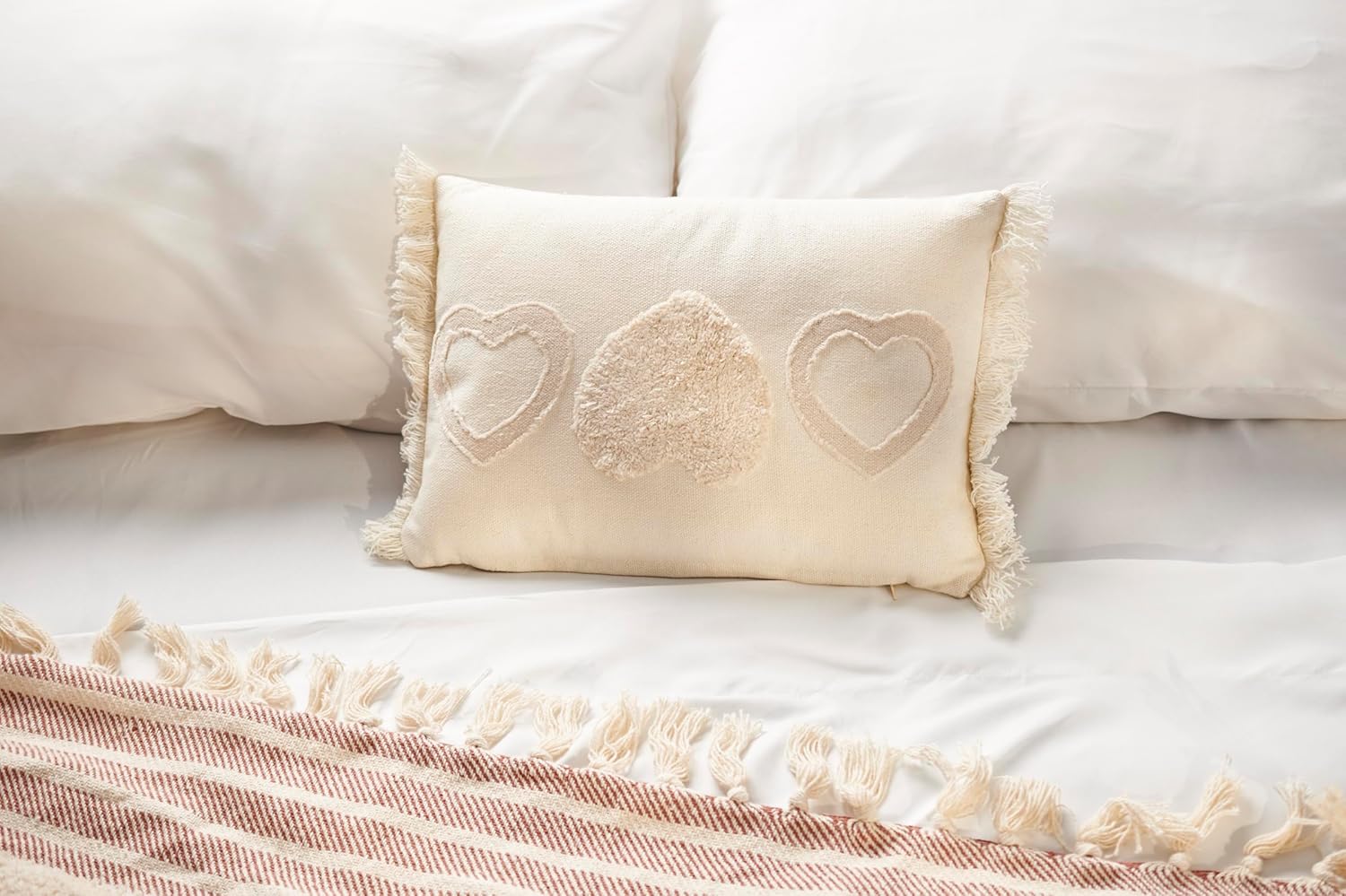 Primitives by Kathy Textured Heart Pillow