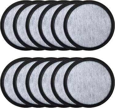 Replacement Water Filter for Mr. Coffee - 12-Pack All-in-One Kit with Activated Charcoal for All Models