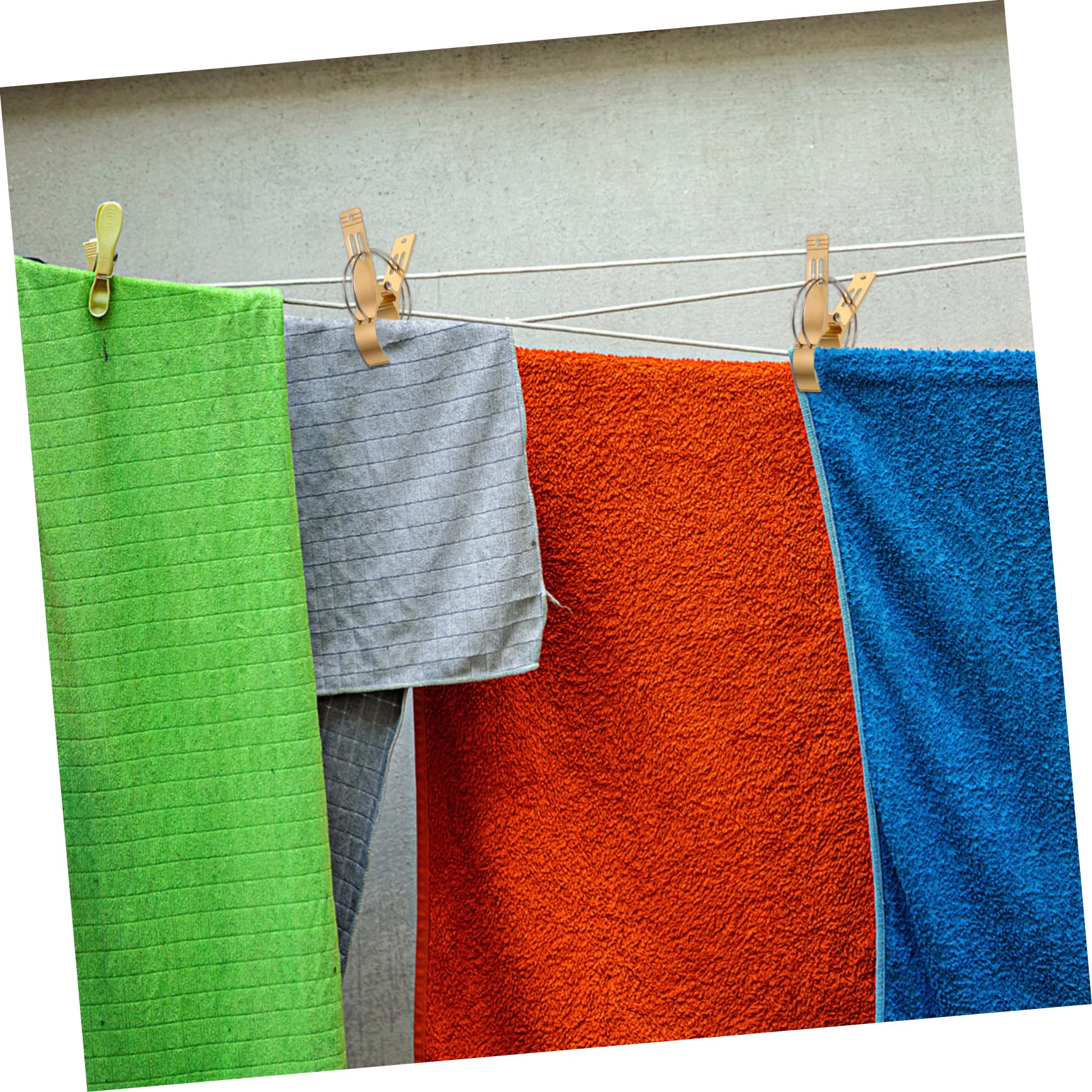 Pinzas Metálicas para Ropa de Aleación de Aluminio 9 Piezas | Resistencia al Viento, Muelle Potente Antideslizante, para Calcetines y Mantas, Uso en Secado Interior Color Aleatorio