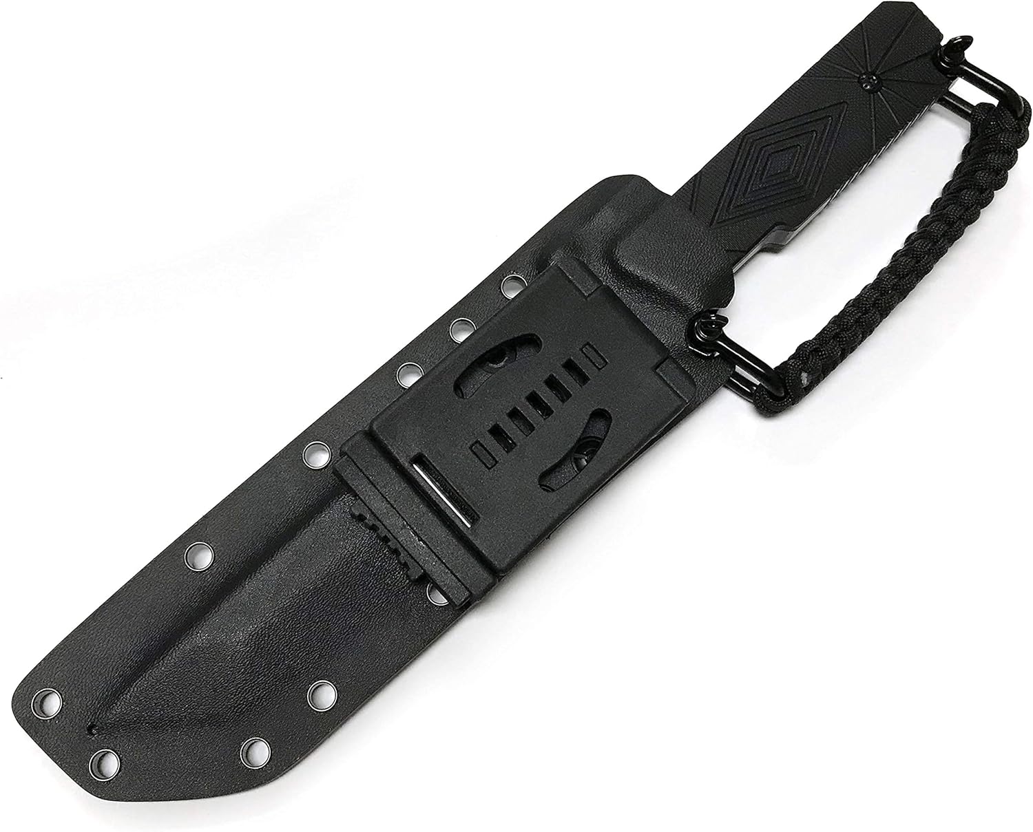 Cool Hand 3/8" Thick Beast Tanto Survival Knife - Durable Fixed Blade in Stainless Steel with Kydex Sheath, Belt Clip, and Paracord Attachment Included
