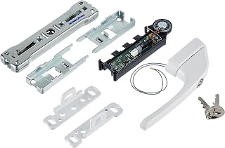 ABUS Fenster-Stangenschloss FOS550A AL0145 - Zusatzsicherung mit Druckzylinder und Alarmfunktion, gleichschließend - ABUS-Sicherheitslevel 10 - 07301 - Weiß