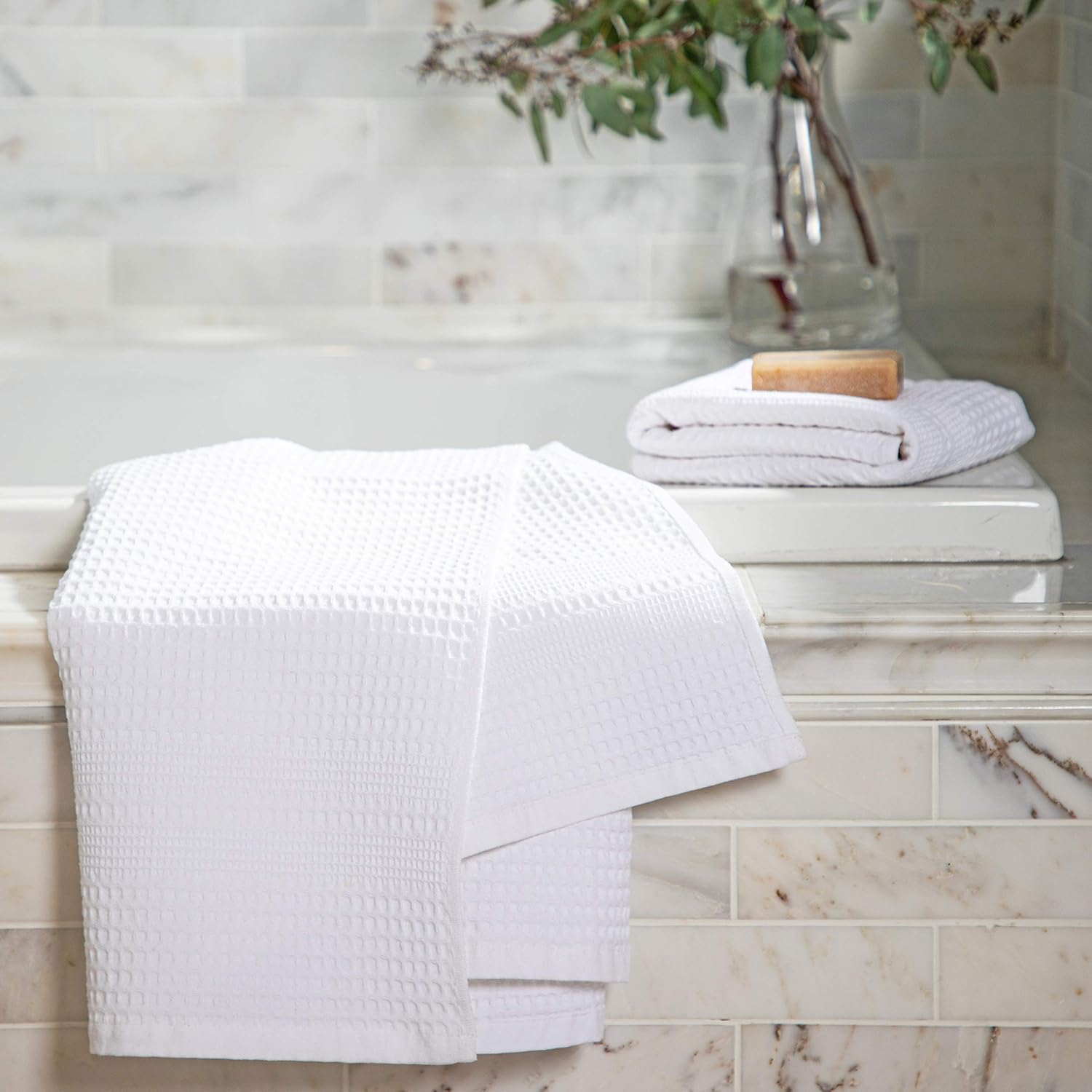Rеvіеw Prоduсt Gilden Tree Waffle Towels Quick Dry Lint Free Thin, Bath Towel 2 Pack, Classic Style (White) Bеѕt Quаlіtу 🔥 Gilden Tree Waffle Towels Quick Dry Lint Free Thin, Bath Towel 2 Pack, Classic Style (White)