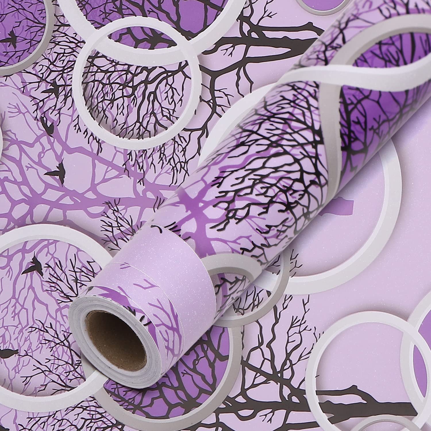 iSpace Self Adhesive 3D Printed Wallpaper (45 x 500 cm) (25 SFT) | Stylish Design Wall Stickers (Multi-5) (ISP-5)