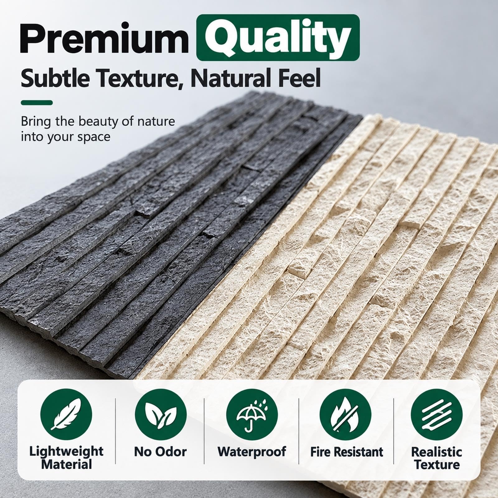 Paneles Decorativos para Pared de 59x119cm, Impermeables Wall Panel