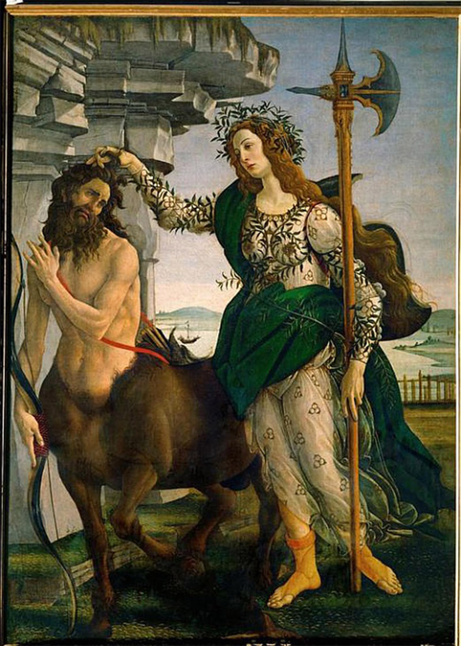 SERENDIPITP Abstract Painting Mural Print Picture Wall Decor Painting Picture by Sandro Botticelli Vintage Wall Artwork for Home Decor 60x90cm