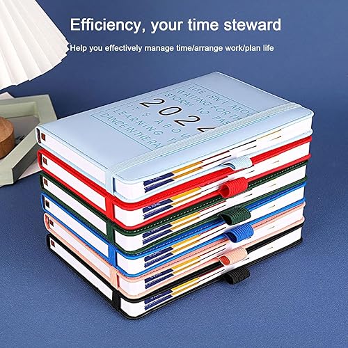 Miniatura 9 de Agenda grande de citas 2024  Agenda diaria de 365 días de gestión del tiempo, agenda de registro de tiempo, uso de enero a diciembre de 2024,