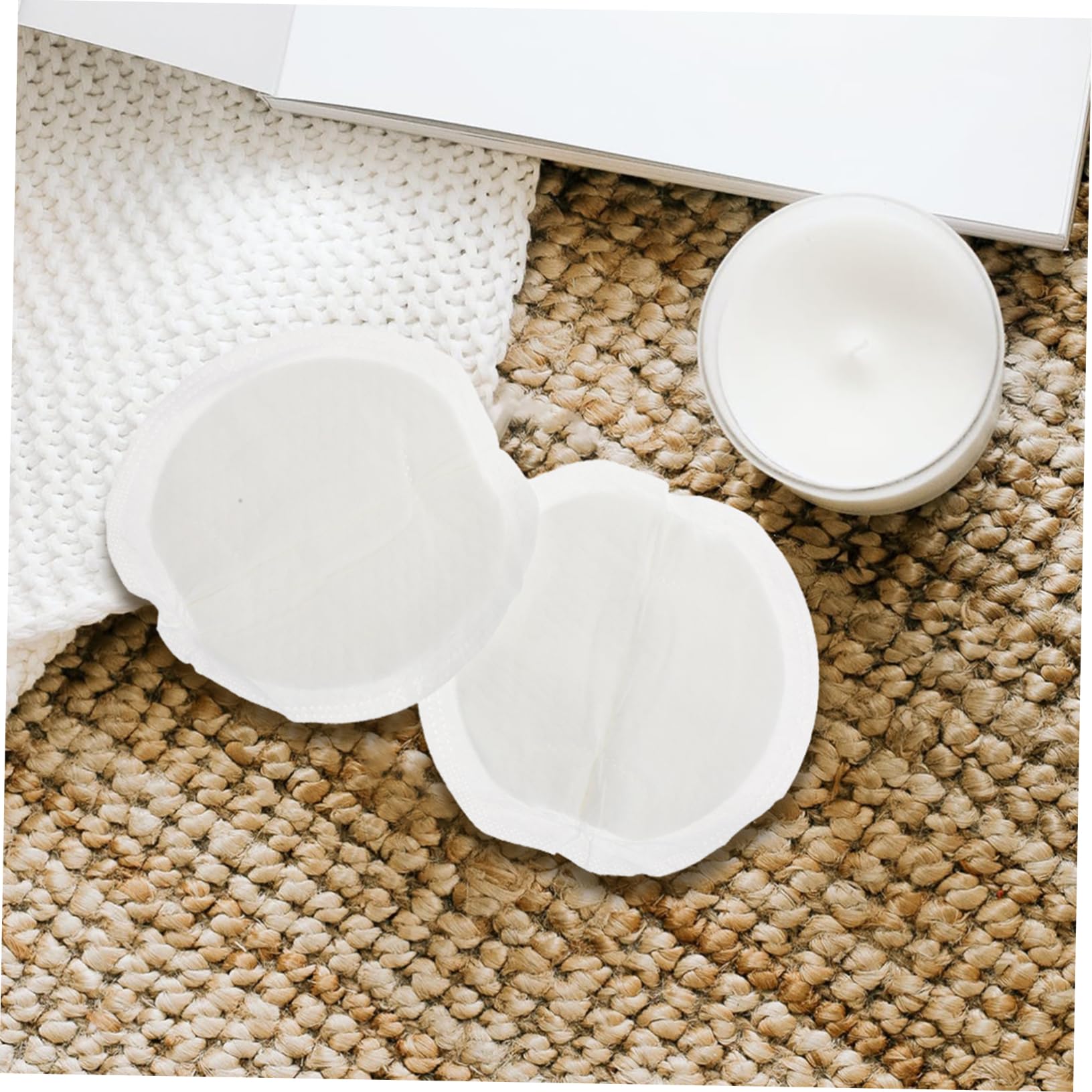 Coppette Assorbilatte Usa e Getta 100 Pezzi Bianco | Pulp di Legno e Film Pe, Design Viscosa a Due Estremità, per Allattamento Materno e Post Parto