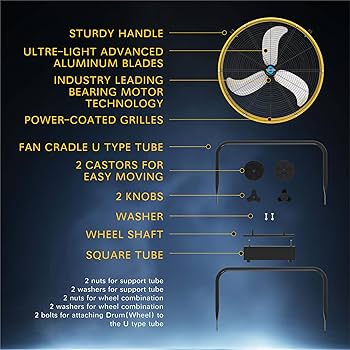 Unit Tornado 160　23-24 Tornado - 24 Inch High Velocity Heavy Duty Tilt Metal Drum